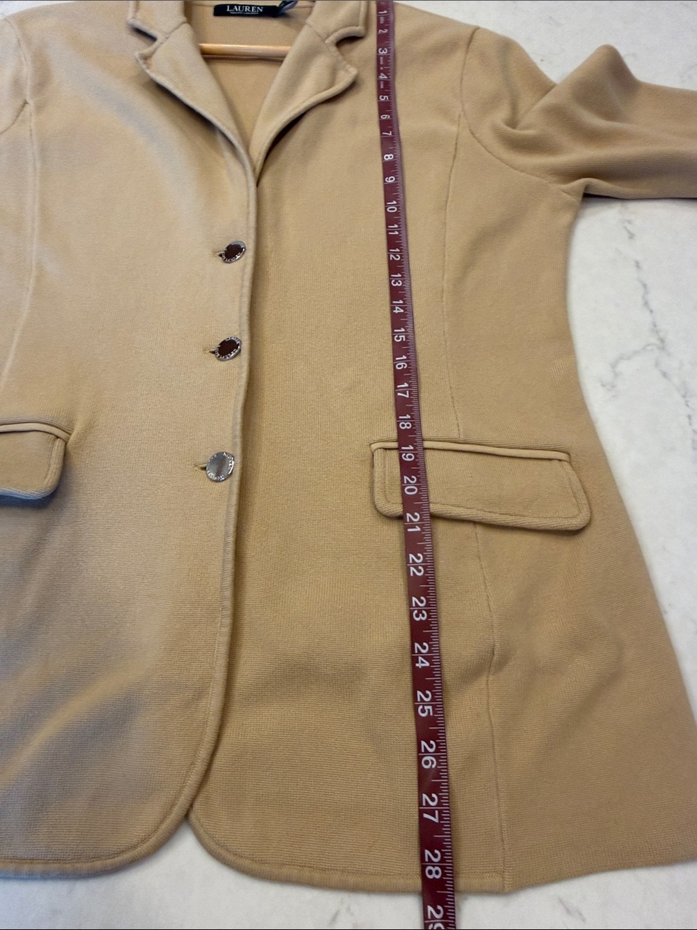 Ralph Lauren Cotton-Blend Sweater Blazer Size XL - Picture 10 of 10